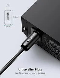 Кабель аудіо Ugreen Toslink оптичний 4 мм 1 м Black (AV122) - мініатюра 7