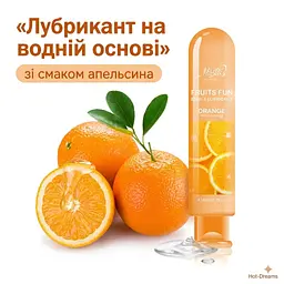 Оральный съедобный лубрикант Fall in love Hot-Dreams «Сочный апельсин» на водной основе 80 мл