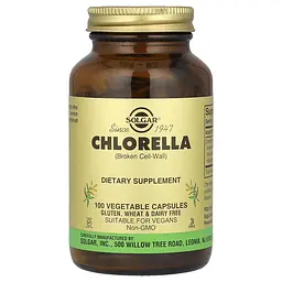 Хлорела зі зруйнованою клітинною оболонкою Chlorella 520 мг - 100 вег. капсул