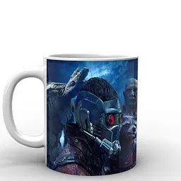 Кухоль GeekLand Галактики Guardians of the Galaxy piter kvill, gamora draks, grut, raketa GG.02.004 330 мл білий - мініатюра 2