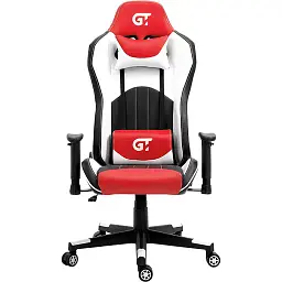 Геймерське крісло GT Racer чорне червоно-біле (X-5813 Black/Red/White)