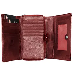 Гаманець жіночий шкіряний Semi Line RFID Red (P8229-2) - мініатюра 3