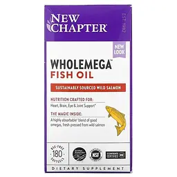 Жир аляскинського лосося New Chapter Alaskan Salmon Oil 1000 мг 180 капсул - мініатюра 2