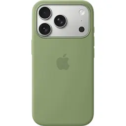 Чохол Silicone Case with Button, Animation & MagSafe для Apple iPhone 17 Pro Light Moss AAA [161688]