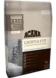 Сухий корм Acana Light&Fit 11.4 кг для дорослих собак, схильних або страждаючих від зайвої ваги (курка, камбала)