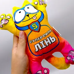 Игрушка мягконабивная Кот Суперкот на липучках 21 см - миниатюра 3
