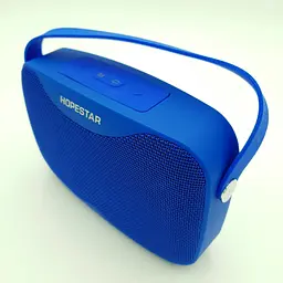 Бездротова акумуляторна колонка Bluetooth акустика FM MP3 AUX USB Hopestar H35 синя - мініатюра 1
