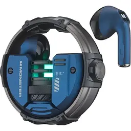 Навушники Monster Bluetooth XKT10 Wireless Bluetooth 5.2 Gaming earbuds 300mAh сині