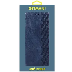 Шкіряний чохол-книжка GETMAN Cubic (PU) для Xiaomi 11T / 11T Pro Синій - мініатюра 3