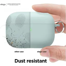Чохол Elago Silicone Hang Case Mint for AirPods Pro 2nd Gen м'ятний (EAPP2CSC-ORHA-MT) - мініатюра 4