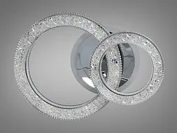 Стельовий світильник LED Diasha 2203/2HR, 42W, 3200K-6500K, хром, сучасний стиль, смарт з пультом - мініатюра 3