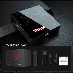 Смарт ТВ-приставка Tanix TX68 4/32GB Android 14 (TBT60432B 3640) Чорна - мініатюра 9