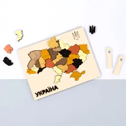 Набір для творчості Rosa Talent Мапа України 3D кольори металіки 30.5х37.5 см (4823098532521) - мініатюра 2