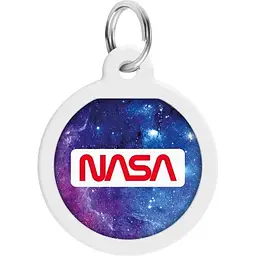 Адресник для собак і котів Waudog Smart ID з QR паспортом NASA21, S, діаметр 25 мм - мініатюра 2