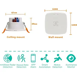 Датчик освітлення Tuya WKD-PIR06 ZigBee 5.8G [109107] - мініатюра 4