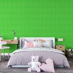 3D панель Sticker Wall самоклеюча 700x770x5мм цегла Зелена 013-5 SW-00000149 - мініатюра 5