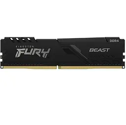 Пам'ять 8Gb x 2 (16Gb Kit) DDR4, 3200 MHz, Fury Beast, Black, 16-18-18, 1.35V, з радіатором Kingston teh0020277 - мініатюра 2