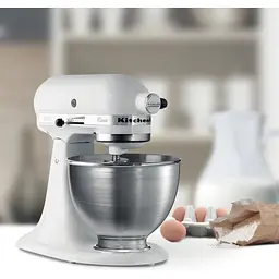 Кухонна машина KitchenAid Classic 5K45SSEWH з відкидним блоком 4.3 л біла (5K45SSEWH) - мініатюра 5
