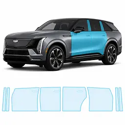 Антигравійна захисна бронеплівка за лекалами для Cadillac Escalade IQ EV 2024- зони дверей і стійки вікон