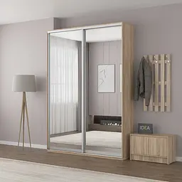 Шафа-купе Idea серія 5 170 x 45 x 210 см Дуб сонома Дзеркало