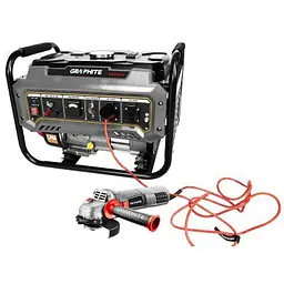 Генератор Graphite 230V (1 фаза), 2/2.2kW, ручний старт, AVR, 40кг (58G904) - мініатюра 7