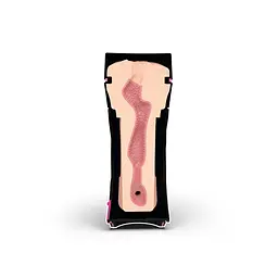 Мастурбатор-вагіна Mystim O(h) PUSH ME Vagina, можна стискати та регулювати вакуум - мініатюра 6