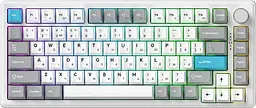 Клавіатура бездротова GamePro Asgard Yord Keychron Super Red Switch White (MK266WH) - мініатюра 4