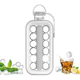 Форма силіконова ICE CUBE TRAY для льоду 17 кульок, у вигляді пляшки, сіра - мініатюра 3