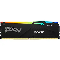Модуль пам'яті для комп'ютера DDR5 64GB 5600 MHz Beast RGB EXPO Black Kingston Fury (ex.HyperX) (KF556C36BBEA-64)