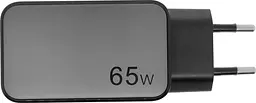 Мережевий зарядний пристрій UGREEN CD244 GaN Fast Charger USB-A+2 xUSB-C 65W EU Сірий (10335) - мініатюра 3