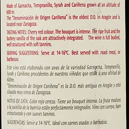 Вино Covinca Vina Oria Crianza, червоне, сухе, 13,5%, 0,75 л (8000014946556) - мініатюра 3