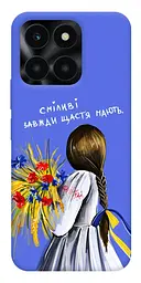 Чохол Demsky Сміливі завжди щастя мають для Huawei Honor X6a