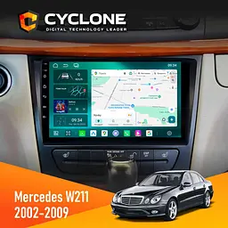 Штатна магнітола Mercedes-Benz E-Class (W211) 2002-2009 AMP Cyclone C9-013 4x64 DSP 4G Cyclone (НФ-00007345)