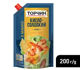 Соус Торчин Street Food Кисло-солодкий з манго 200 г (914663) - мініатюра 3