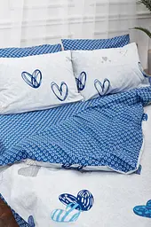 Комплект постільної білизни Moon&Star King Size 220x240 наволочки 2х40х60 Bessi Love Бязь Gold Люкс - мініатюра 5