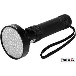 Ліхтар ультрафіолетовий з окулярами для перевірки банкнот YATO 100LED 6xAA 395 нм (YT-08582) - мініатюра 2