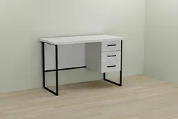 Комп'ютерний стіл Ferrum-decor Гаррі 75x140x60 чорний ДСП Білий 32мм (FRD-103546)
