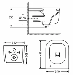Унітаз підвісний Qtap Gemini Ultra Quiet, з сидінням Slim Duroplast / Soft-close / Quick Release QTTAU26W49119 - мініатюра 6