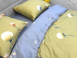 Комплект постільної білизни Ecotton двоспальний 180х215 см гірчичний Кульбаби (21211АВ) (23752) - мініатюра 6