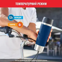 Термочашка Tefal Travel Mug Classic 500 мл Blue (N2022110) - мініатюра 2