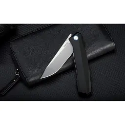 Ніж складаний туристичний Ruike P166-AB, (9.2 см) 14C28N / Aluminum чорний - мініатюра 9