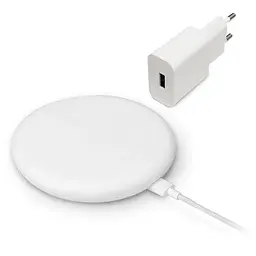Бездротова зарядка New Xiaomi wireless charger 20W & Charger 2pieces suite біла