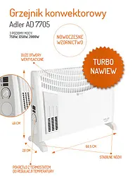 Конвектор Adler AD 7705 - мініатюра 6