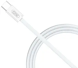 USB Кабель XO NB-Q260B Type-C-Type-C Braided 60W 5A 1.5m Білий - мініатюра 2
