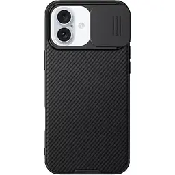 Карбонова накладка Nillkin CamShield Pro для Apple iPhone 16 Plus (6.7) Black