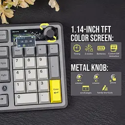 AJAZZ AK980 — повнорозмірна механічна ігрова клавіатура (100%) , Сірий - мініатюра 6
