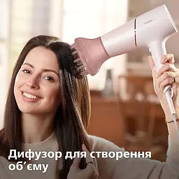 Фен Philips 5000 ThermoShield 2300 Вт 6 режимів персиковий (BHD530/00) - мініатюра 8