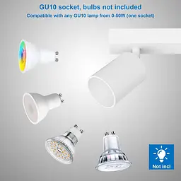 Стельовий прожектор Klighten 3 Spots GU10  Білий Регульований обертовий сучасний металевий стельовий світильник - мініатюра 6