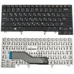 Клавіатура для ноутбука DELL (Latitude: E5420, E6320, E6330, E6430) rus, black, без джойстика (без платки)