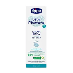 Дитячий поживний крем Chicco Baby Moments з олією ши, 100 мл (10596.00) - мініатюра 5